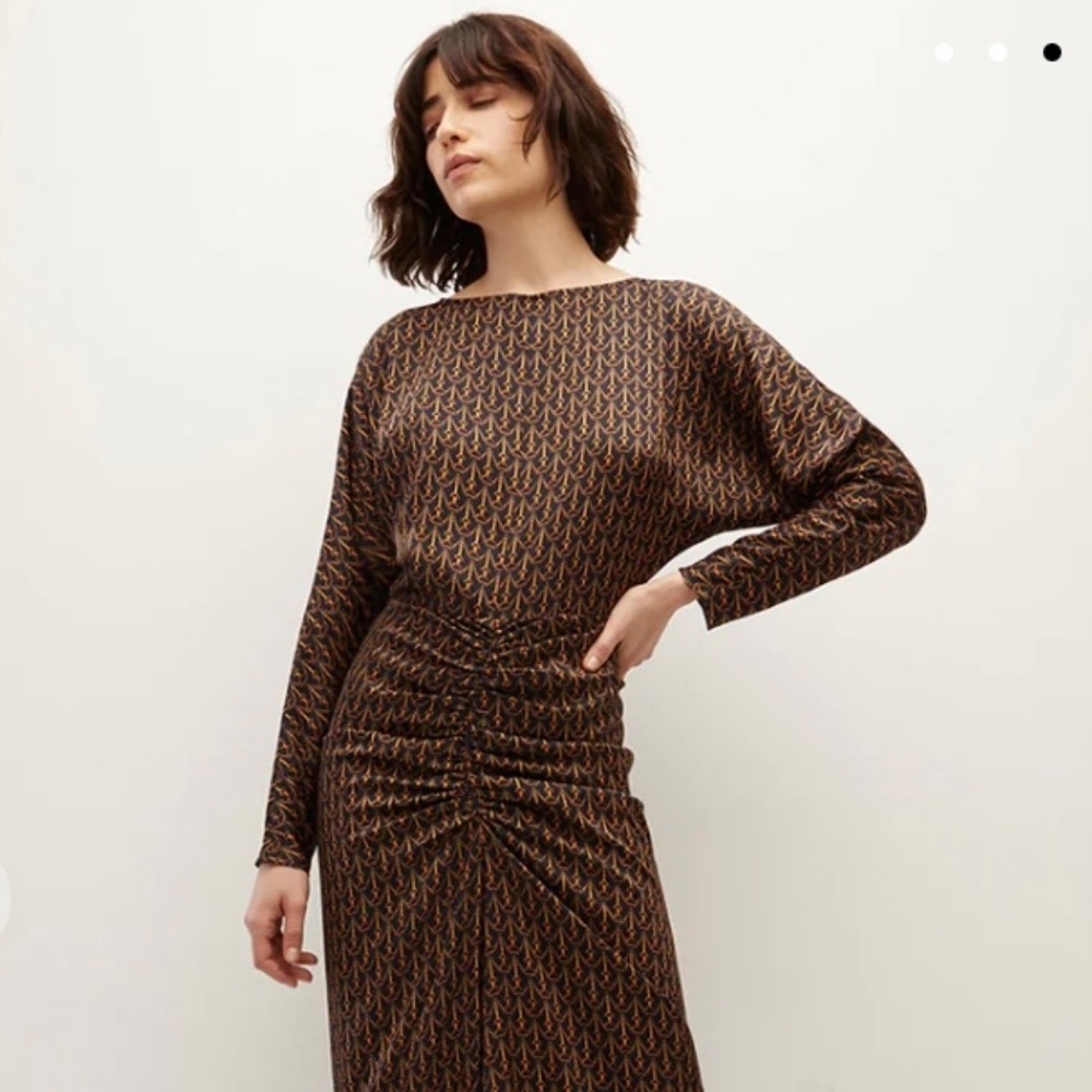 Veronica Beard Sabri Stirrup-Print Dress